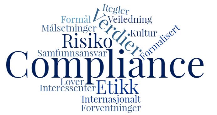 HVA ER ET COMPLIANCEPROGRAM Eksempler på complianceområder Korrupsjon Hvitvasking Annen økonomisk kriminalitet