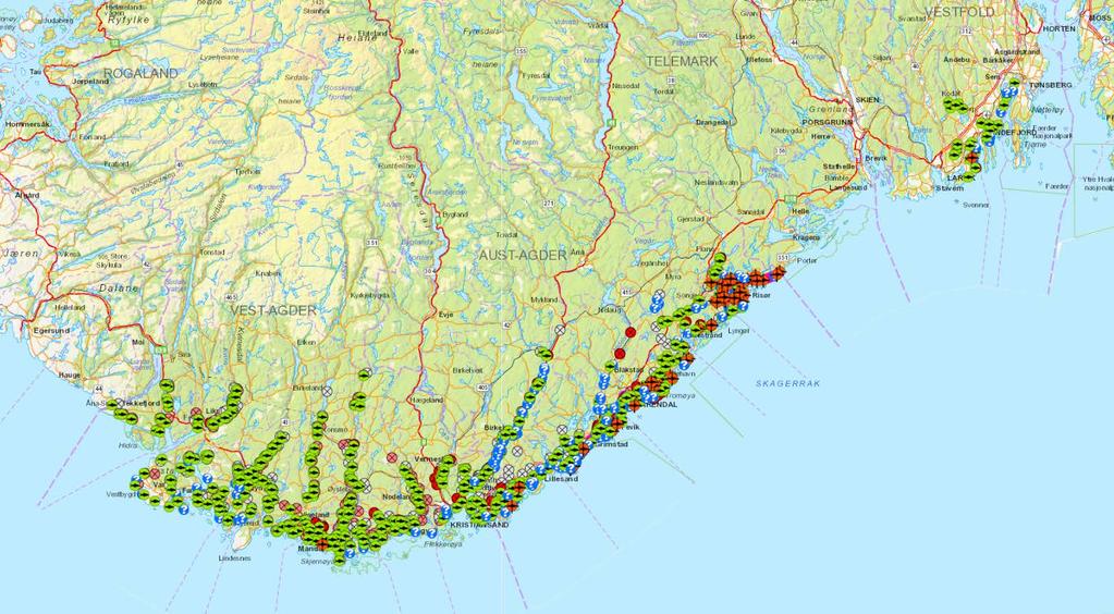 Kart fra Ø.Kristense, FK-AA http://aafk.maps.arcgis.com/apps/webappviewer/ index.html?id=072dc20d35064cd8a236a1ff618b 3edf Hvor er fisken?