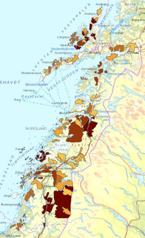 Nordland fylke utgangspunkt Sau Ca 220 000 sau og lam Sentral næring i flere distriktskommuner Viktige