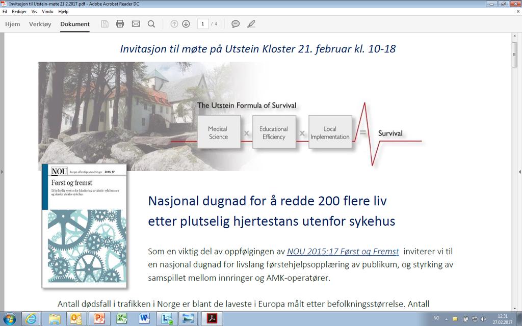 Sammen redder vi liv - en dugnad med solid