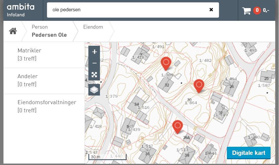 Søk på person Du kan finne frem til hjemmelshavere på personnivå i eiendomsregisteret/borettsregisteret (Grunnboken) ved å søke på deler av navnet, hele navnet eller personnummeret (11 siffer, krever