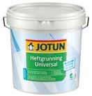 isolerende effekt. JOTUN Heftgrunning universal 0,68 L, 2,7 L og 9 L JOTUN Heftgrunning universal er en grunning med god heft til vanskelige underlag.