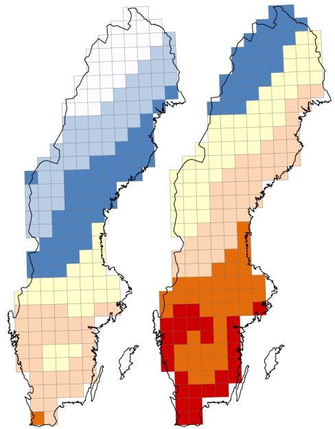 Spreiingshinder og framtidas fiskefauna Dagens utbredelse 1961-1990 2091-2100 Temp ( C) % gjedde i innsjøar 0 10 20 30 40