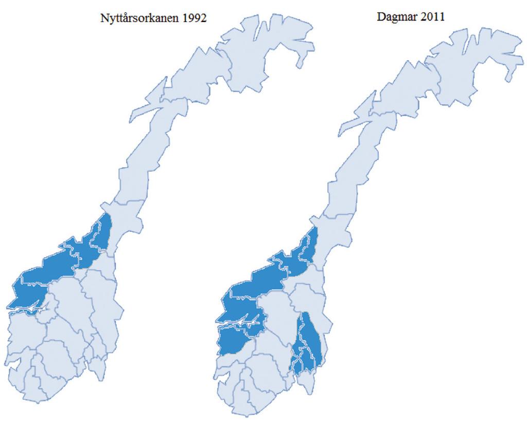 Juleorkanen Dagmar 2011 vs