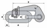 Usertifisert jernvare Strekkfisk gaffel/gaffel, rustfritt syrefast stål AISI 316 - ANJA 764 Turnbuckle jaw/jaw, stainless steel AISI 316 - ANJA 764 9 Usertifisert jernvare Artikkelnuer