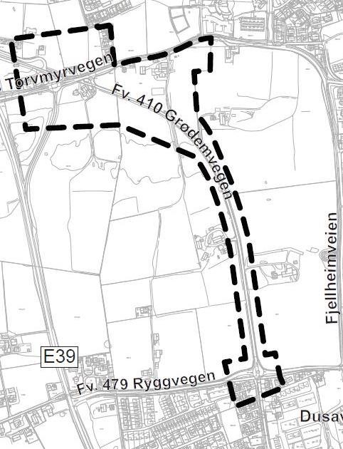 Planområdet Ved oppstart av planarbeidet er planområdet laget stort nok til at relevante og realistiske alternativ blir