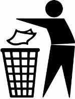 Søppel og renhold Alt søppel og husholdningsavfall pakkes godt inn før det kastes i søppelcontainer.