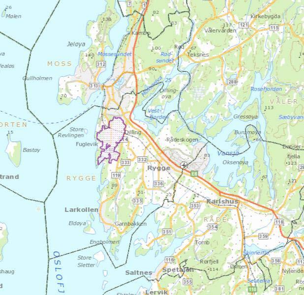 2. Naturkvaliteter og verneverdier, bevaringsmål 2.1 Områdebeskrivelse Nordvestre del av Rygge kommune rommer et unikt kulturlandskap med store historiske og biologiske verdier.