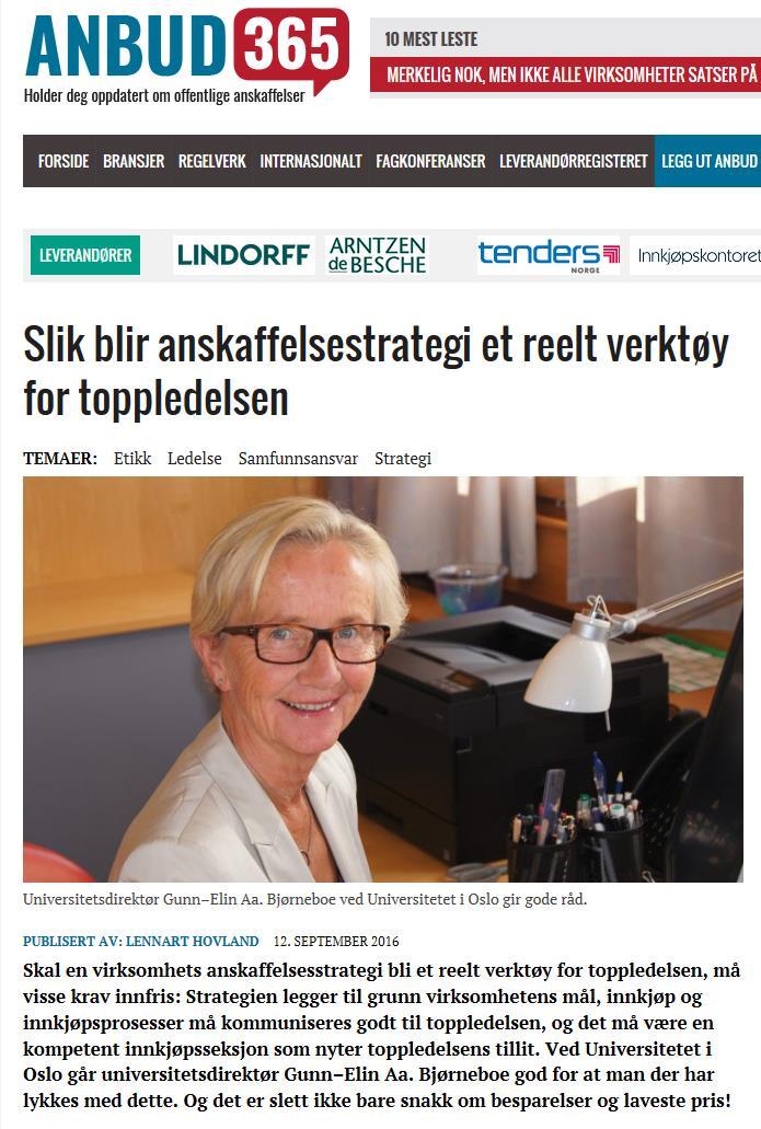 Et paradigmeskifte Forankre Engasjerte og tydelige ledere er en viktig forutsetning for