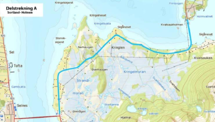 Delstrekning A FAKTA I SAKEN Planlegging av utbedring av Fv82 på strekningen Sortland-Risøyhamn startet i 2011.