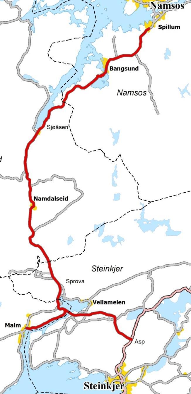 15 kr 45 kr (etter 2021 Uforandret forslag til bompengesystem siden 2012 25 kr 75 kr 25 kr 75 kr Fem bomsnitt med innkrevingsperiode: 2017-2032 (15 år) for fire stasjoner