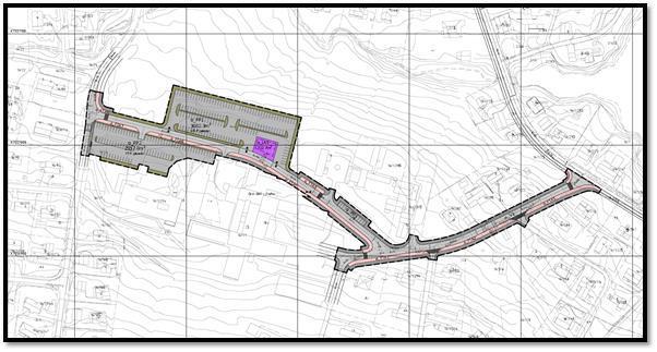 Figur 1 Kartutsnitt reguleringsplankart Konklusjon Reguleringsplanen vil legge til rette for å rydde i dagens trafikkbilde og definere trafikkarealer, og skille mellom kjørevei, fortau og