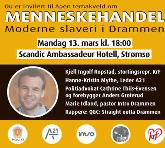 Menneskehandel - det moderne slaveriet i Drammen -det moderne