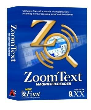 ZoomText Forstørrer/Leser CD Hms nr: 020472 Oppgradering Hms nr: 025390 ZoomText Forstørrer/Leser USB Hms