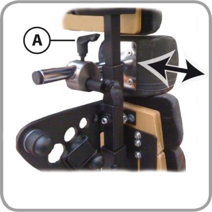 Bilde 2: Utløsing av lateral sidestøtte 3. Gjenta punkt 1 og 2 på den andre sidestøtten.