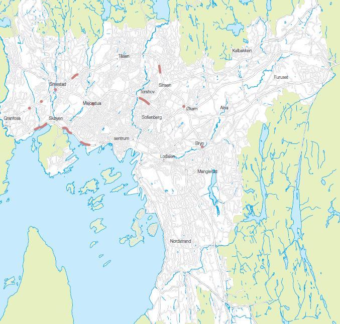 TILTAK FOR Å FORBEDRE LUFTKVALITETEN NO 2 80 70 NO 2 årsmiddel Grønland Kirkeveien Alnabru Modellberegninger