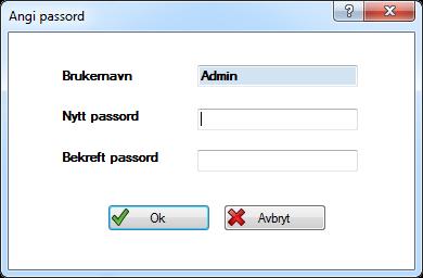 Pålogging Ved førstegangs oppstart må du angi passord til Admin. Admin er system bruker med tilgang til systemoppsettet i FEBDOK. Se egen veiledning for Admin. Figur 14 Angi passord for Admin.