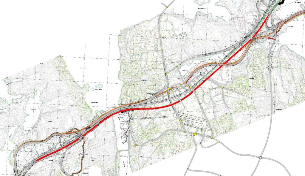 -20 Ruten skiltes av i Bildøykrysset og føres på lokalvegnettet via gammel trasé av Rv555 og Skjærgårdsvegen til Fv258 mot Fjell, der den møter Rv555 ved Blommen.