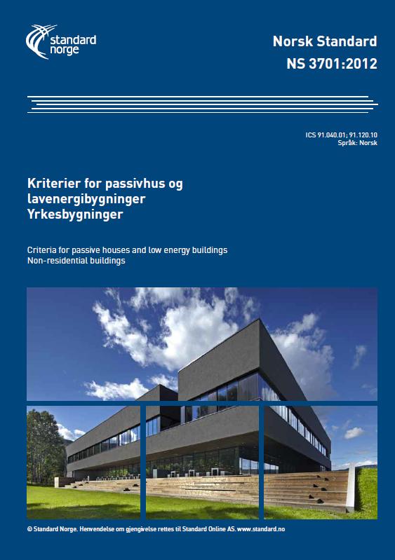 Minstekrav og dokumentasjon Bygningen skal minst LlfredssLlle lavenerginivå som angit i NS 3700:2013 / NS 3701:2012.