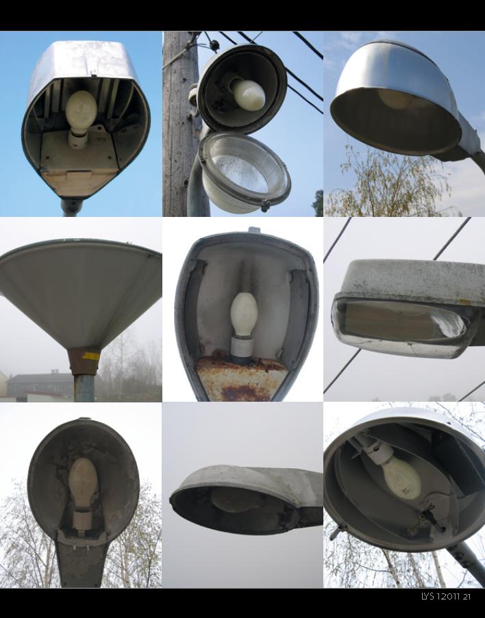 E Alternative belysningsformål lover og regler: Offentlig park-, vei- og gatebelysning Privat plass- og områdebelysning (idrettsstadion) Fasade- og effektbelysning Reklame- og informasjonsbelysning