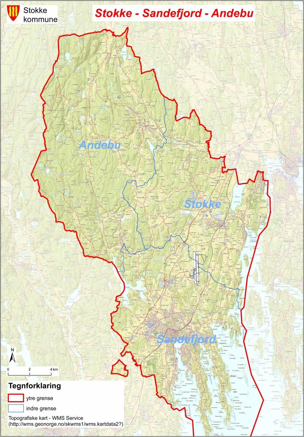 Stokke 11.500 Sandefjord 45.300 Andebu 5.800 Sum 62.600 Innb.