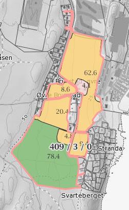 Konsesjonseiendommen Gnr. 409/3 Landbrukseiendom Øvre Brunstad - eies av XX.