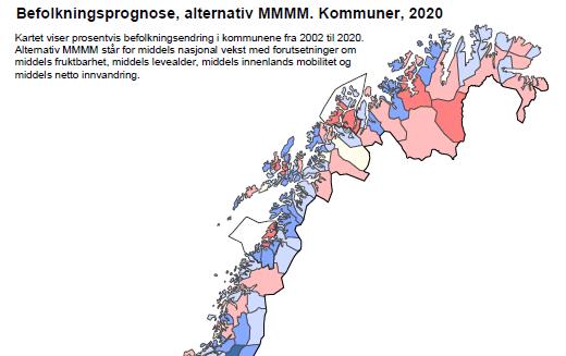 Nord-Norge: 66 av 88 kommuner < 5.