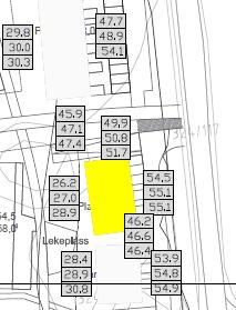 Støyberegningen viser følgende resultat som videre beskrives i rapporten: Tre boliger i reguleringsplanen har fasade i gul sone på støysonekartene To boliger nord for reguleringsplanen har fasade i