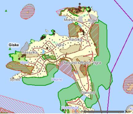 Side 5 Når vi går rundt øya har vi følgjande lokalitetar: 1. Roaldsand dyrefredningsområde 2. Roaldsneset, naturtypelokalitet sanddyne, verdi C 3.