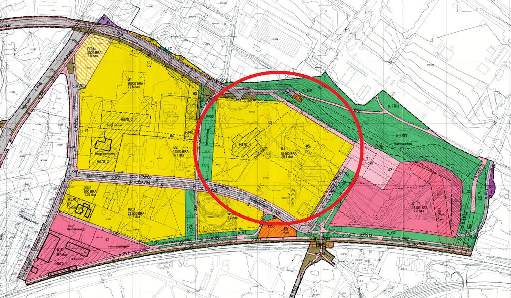 3 1 Generelt ViaNova Trondheim har bistått Veidekke i forbindelse med detaljregulering av området.