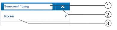 Igangsetting Parameterinnstillinger Sensorenhet enkel Sensorinnstillinger [1] Endre navnet [2] Slette kanalen [3] Valg av vippen i listevisning Fig.
