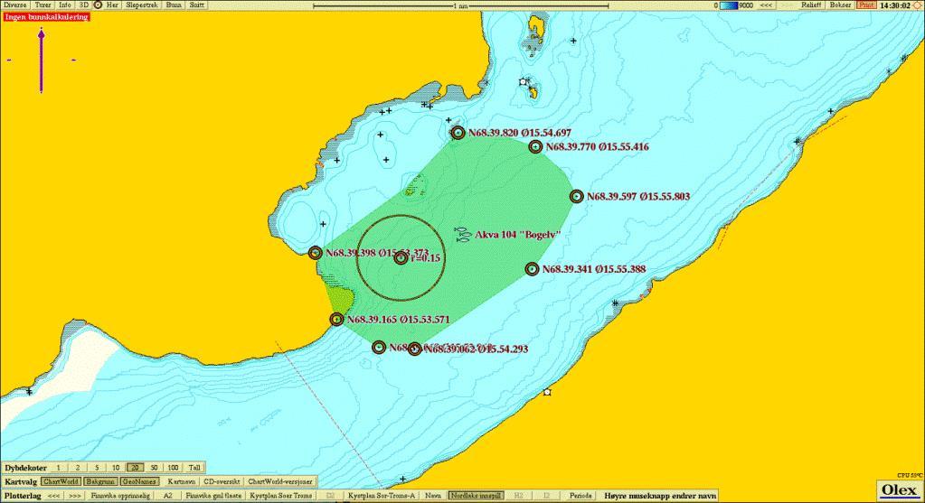 Arealstørrelse (km 2 ) Kvæfjord 1911-A12 Bogelv Akvakulturområde Akvakulturområde 1,35 Innpill akva Eksistererende lokalitet med nær tilknytning til landbase ønskes utvidet for å ta høyde for
