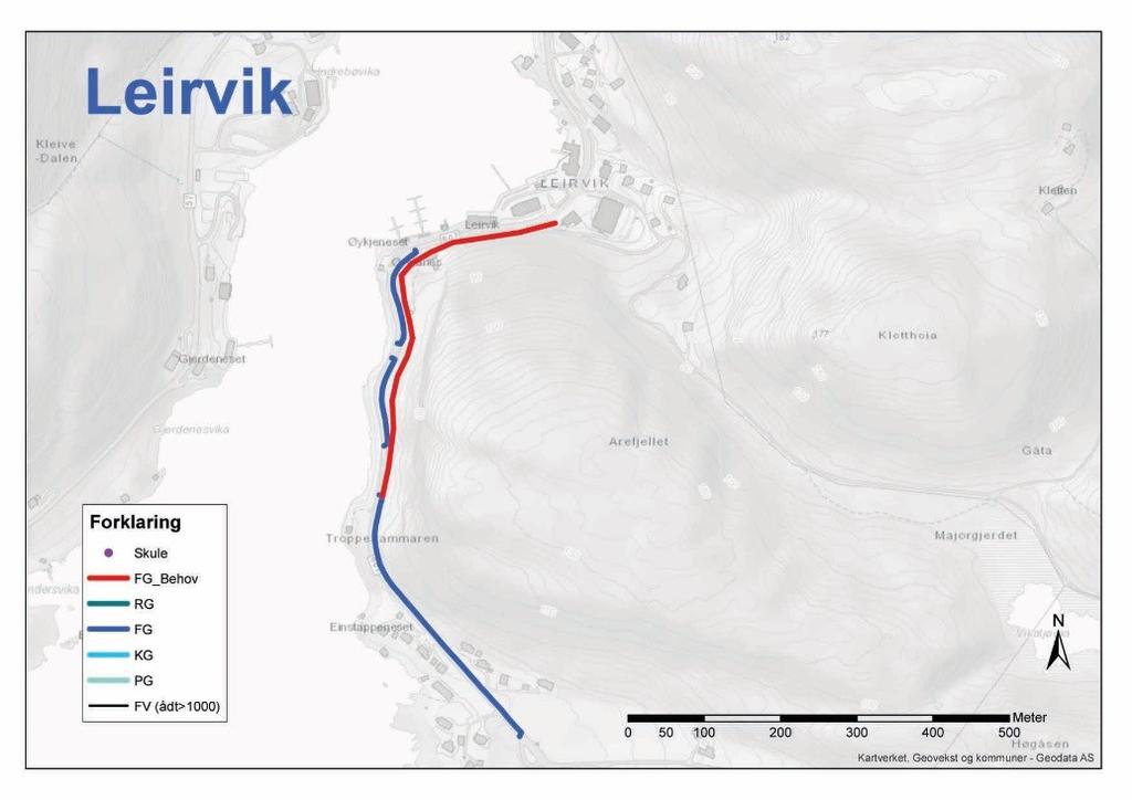 607, Heggebø Leirvik ÅDT er 600 og fartsgrensa er 50 km/t.