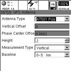 Antenna Type: trebuie sa aiba valoarea AT501 Pole, deorece noi vom folosi antena externa montata pe baston.