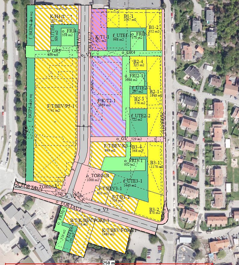 Marviksletta senterområde Planområde, 46.000 m2 Ca. 500 leiligheter 8.