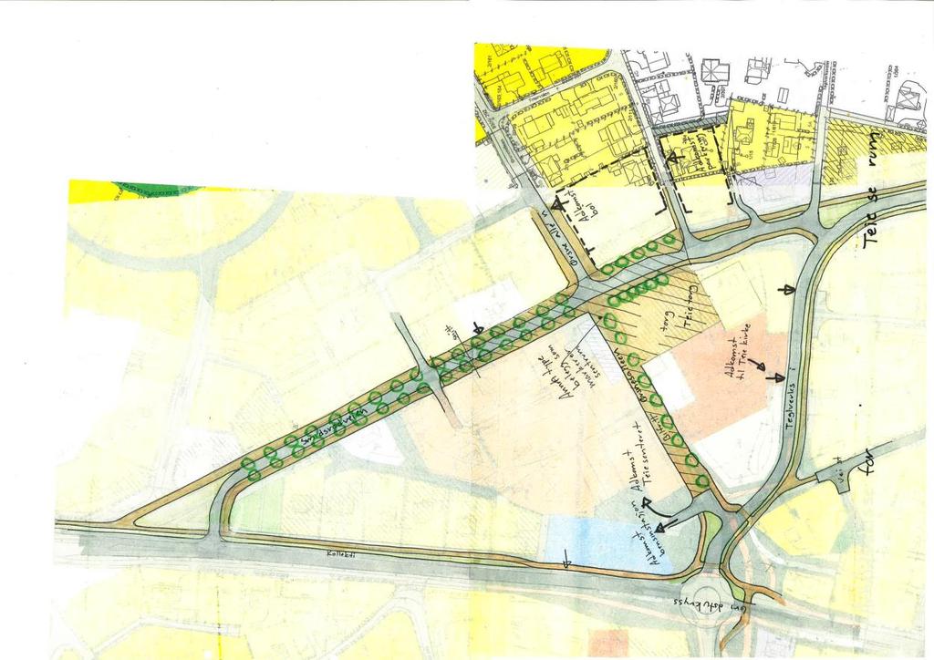 Beskrivelse av tiltaket 1) Bygge om Teglverksveien slik at denne kan ta mer trafikk slik at biltrafikken i Smidsrødveien (Teie torg) kan reduseres.