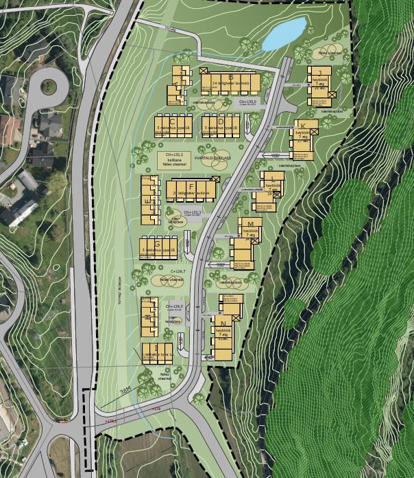 Trafikkanalyse Blaklieggen -16 4.4 Kryssløsning og trafikksikkerhet Utforming av kryss er gitt i håndbok N100 «Veg- og gateutforming» og håndbok V121 «Geometrisk utforming av veg- og gatekryss».