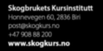 no +47 908 88 200 www.skogkurs.