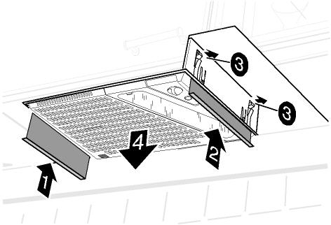 Fig. 4 Fig. 5 Ventilasjonskanal Kanal mellom kjøkkenhette og avtrekksvifte samt fra avtrekksvifte til takhatt legges opp så kort og rett som mulig, slik at god kapasitet oppnås.