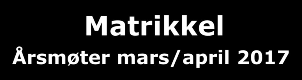 Matrikkel