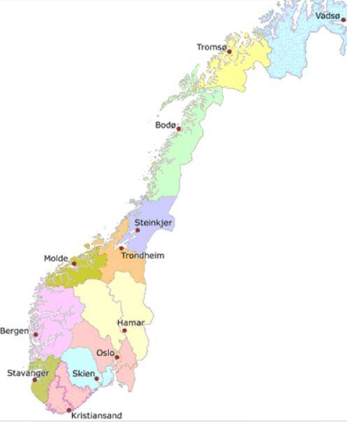 Fylkeskartkontorene sin rolle Kartkontoret er kontaktpunkt for kommunene Følger opp kommunene i forhold til kommunenes oppgaver