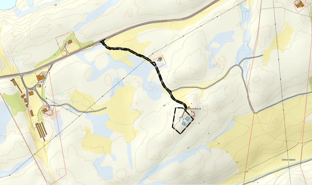 Planområdet er på ca 6,5 dekar og omfatter arealet hvor det nye høydebassenget skal plasseres, litt areal til parkeringsplass og