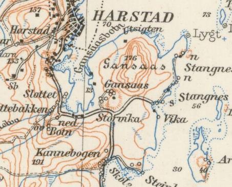Kartverket har derfor valgt å legge til grunn hovedregelen i 4, første ledd i lov om stadnamn for vedtaket Gansås som gårdsnavn og Gansås- som forledd i sekundærnavn.