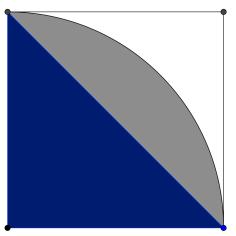 Forklar hvilke geometriske figurer oppgaven er satt sammen av. Marker og skriv mål på figuren. Hvilke arealer vil dere begynne å regne ut? Hvilke opplysninger trenger dere for å finne disse arealene?