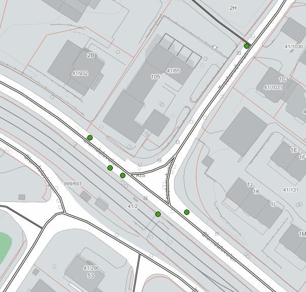 Figur 9: Registrerte trafikkulykker i krysset Slemdalsveien X Trosterudveien For å kunne avgjøre om ulykkestallene er høyere eller lavere enn det som er forventet for tilsvarende kryss har vi gjort