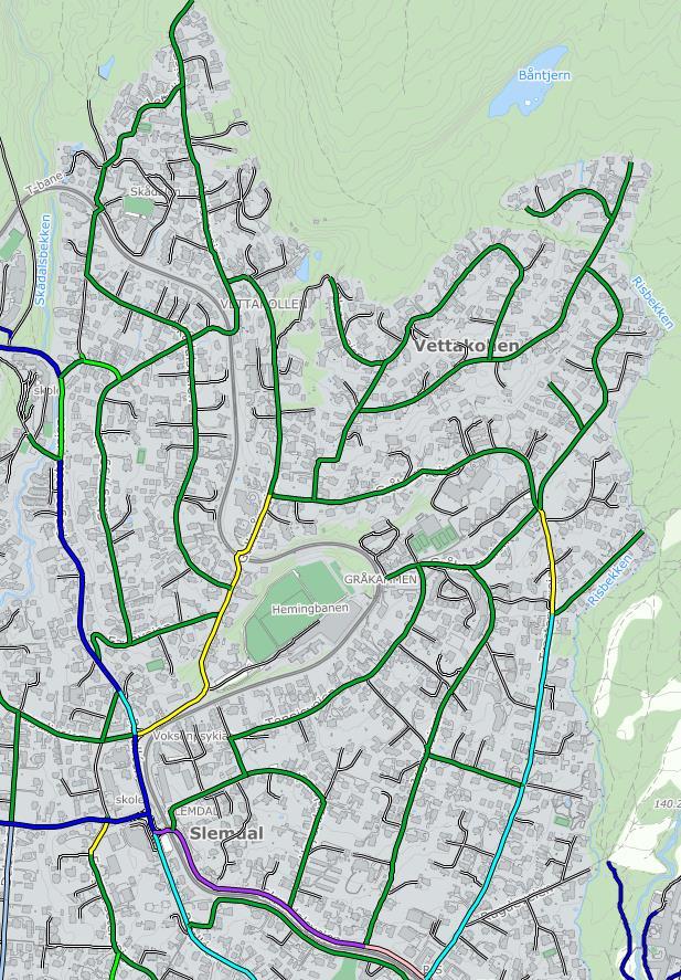 2 Dagens situasjon For å beskrive dagens trafikksituasjon i planområdet er det innhentet data fra Norges vegdatabank (NVDB), samt gjennomført en befaring. Befaringen ble gjort onsdag 21.