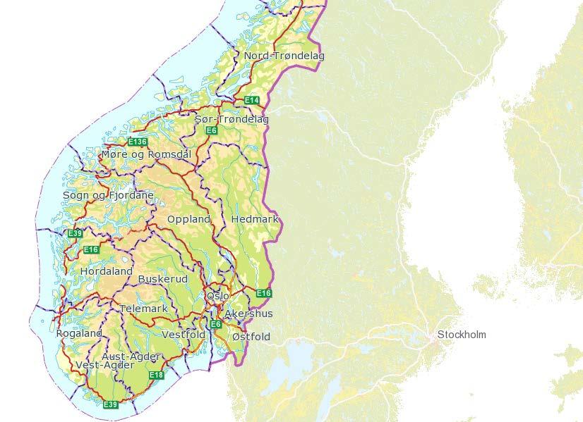 Ringeriksbanen/E16 Skaret Hønefoss, Hole og Ringerike kommuner, Buskerud E18 Langangen