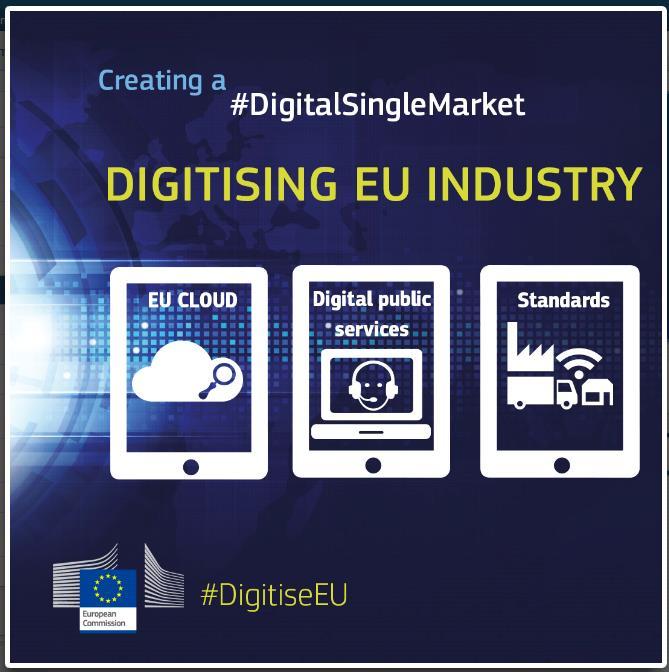 EUs digitale agenda We stand on the brink of a new industrial revolution, driven by new-generation information technologies such as the Internet of Things (IoT), cloud computing, big data and data