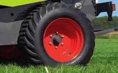 Store hjul og enkel aksel er en velprøvd, skånsom kombinasjon. 50 550/60-22.5 620/55 R 26.