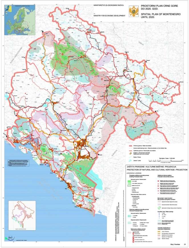 Podruĉja za stavljanje pod kategorije zaštite spomenici prirode i predjeli posebnih prirodnih odlika su predmet posebne zakonske